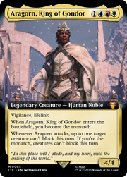 Aragorn, King of Gondor (LTC-085) - Tales of Middle-earth Commander: (Extended Art)