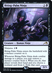 Biting-Palm Ninja (PRE-088) - Kamigawa: Neon Dynasty Promos Foil