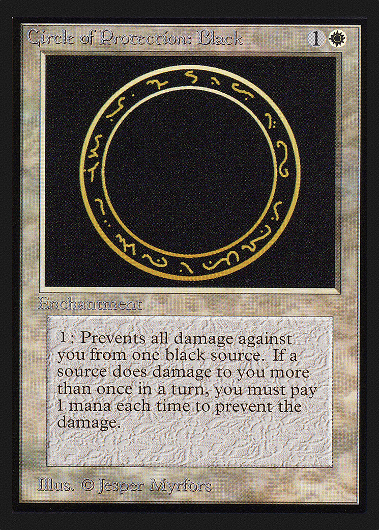 Circle of Protection: Black (IED-010) - Intl. Collectors' Edition