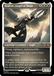 Avacyn, Angel of Hope (CMM-457) - Commander Masters Etched Foil