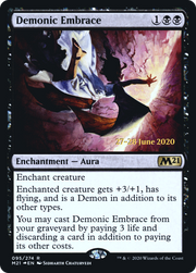 Demonic Embrace (PRE-95S) - Core Set 2021 Promos Foil