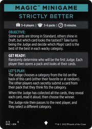 Strictly Better // Strictly Better (cont'd) (MSNC-003) - Streets of New Capenna Minigames Foil