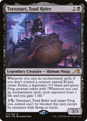 Tatsunari, Toad Rider (PPNEO-123) - Kamigawa: Neon Dynasty Promos Foil