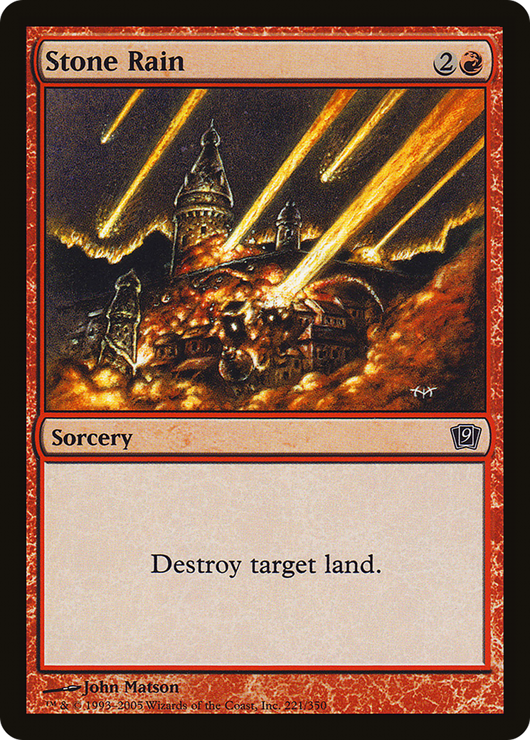 Stone Rain (9ED-221★) - Ninth Edition Foil
