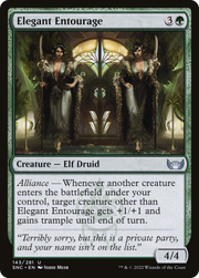 Elegant Entourage (SNC-143) - Streets of New Capenna Foil