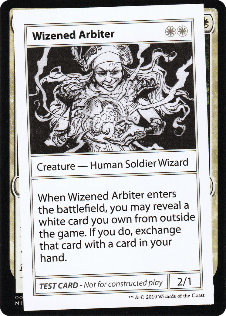 Wizened Arbiter (CMB1-014) - Mystery Booster Playtest Cards 2021