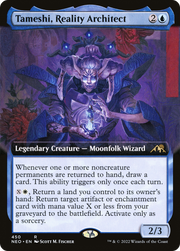 Tameshi, Reality Architect (NEO-450) - Kamigawa: Neon Dynasty: (Extended Art) Foil
