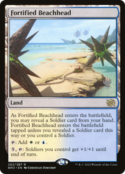 Fortified Beachhead (PPBRO-262) - The Brothers' War Promos Foil