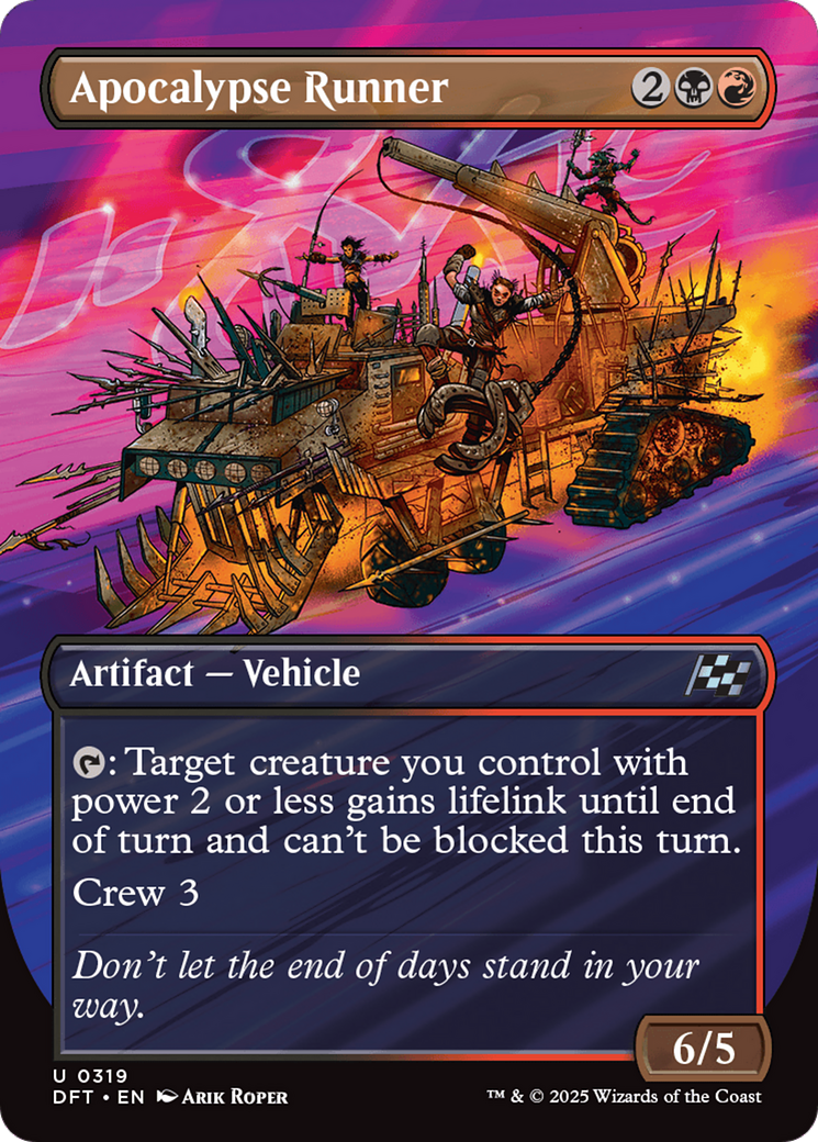 Apocalypse Runner (Borderless) (DFT-319) - Aetherdrift (Borderless)