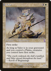 Valor (TSB-016) - Time Spiral Timeshifted: (tombstone) Foil