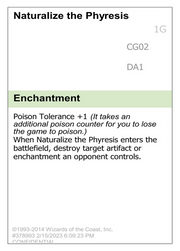 Naturalize the Phyresis (UNK-CG02A) - Unknown Event