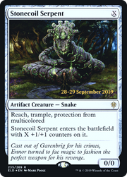Stonecoil Serpent (PRE-235S) - Throne of Eldraine Promos Foil