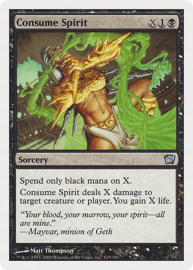 Consume Spirit (9ED-119) - Ninth Edition