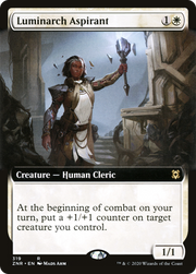 Luminarch Aspirant (ZNR-319) - Zendikar Rising: (Extended Art) Foil