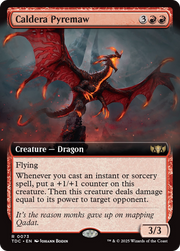 Caldera Pyremaw (TDC-073) - Commander: Tarkir: Dragonstorm: (Extended Art)