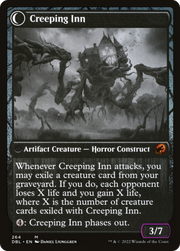 Hostile Hostel // Creeping Inn (DBL-264) - Innistrad: Double Feature: (Double Faced Transform) Foil