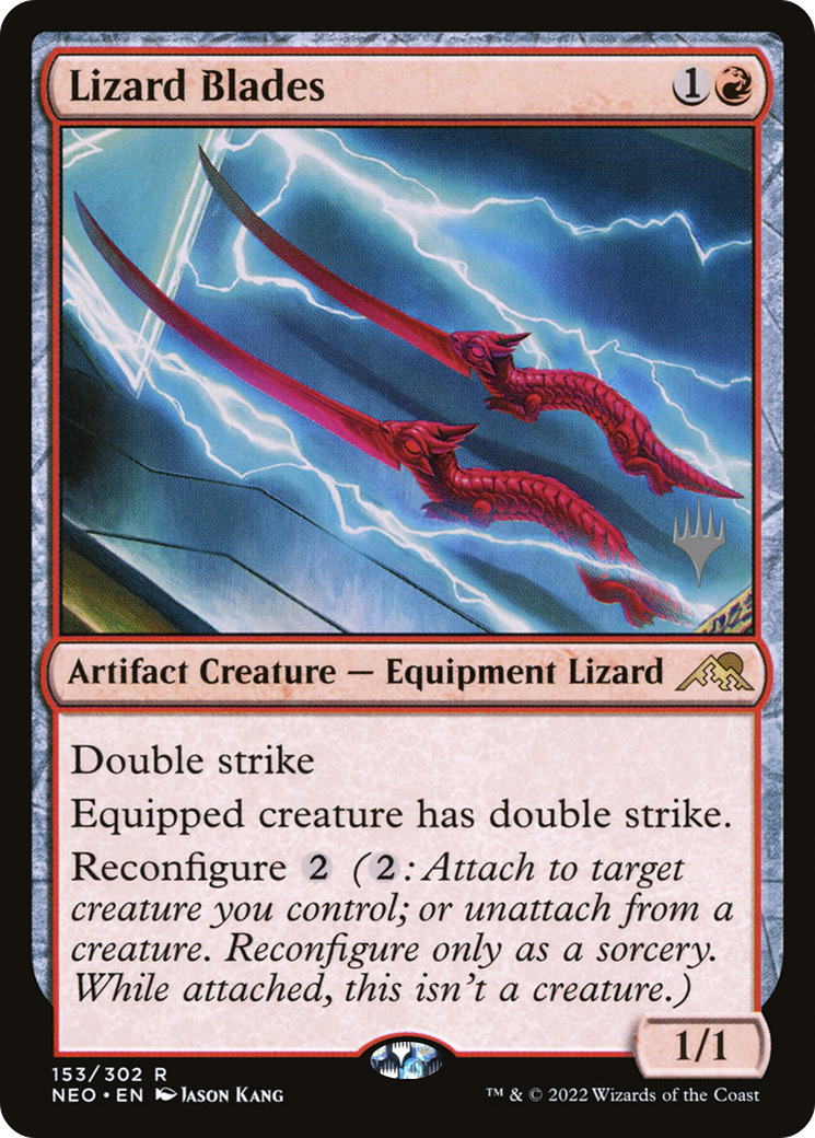 Lizard Blades (PPNEO-153P) - Kamigawa: Neon Dynasty Promos Foil