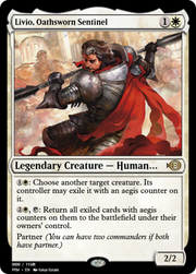 Livio, Oathsworn Sentinel (PRM-86348) - Magic Online Promos Foil