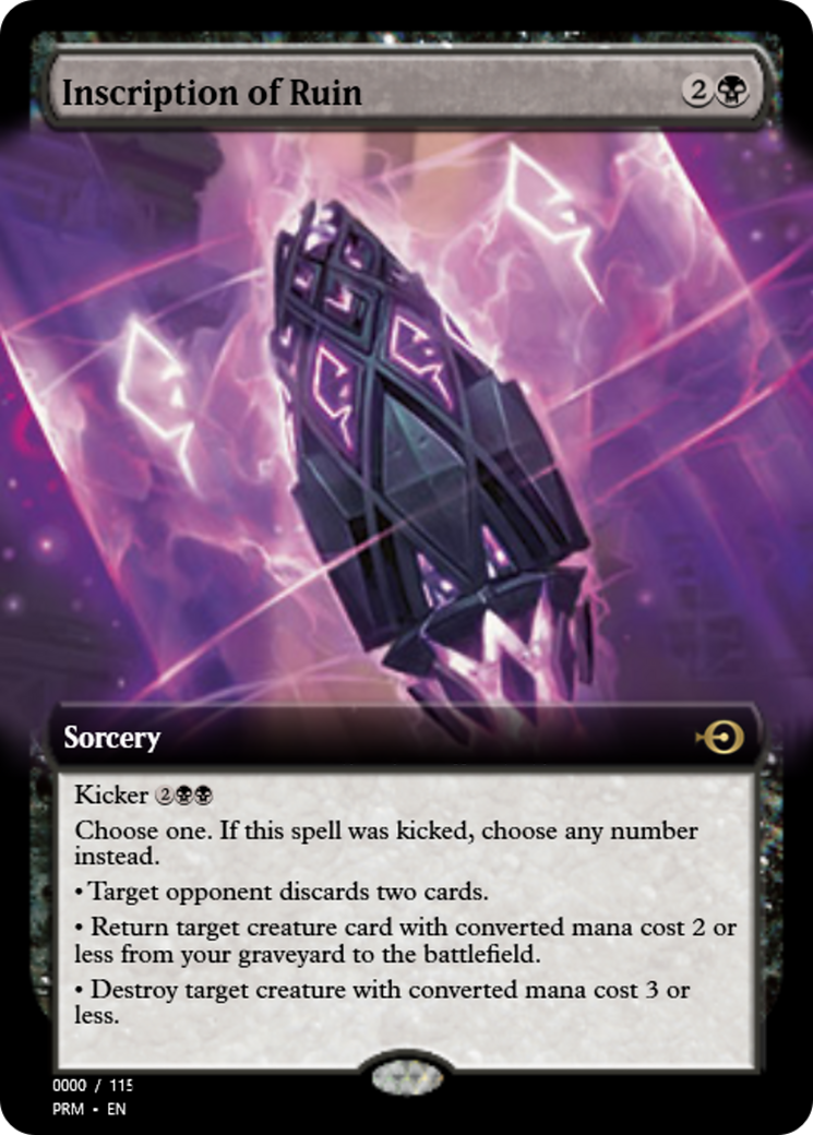 Inscription of Ruin (PRM-83798) - Magic Online Promos Foil
