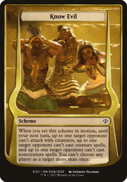 Know Evil (OVER-008) - Archenemy: Nicol Bolas Schemes