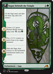 Jugan Defends the Temple // Remnant of the Rising Star (PRM-98063) - Magic Online Promos: (enchantment) Foil