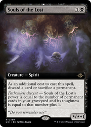 Souls of the Lost (LCI-369) - The Lost Caverns of Ixalan: (Extended Art) Foil