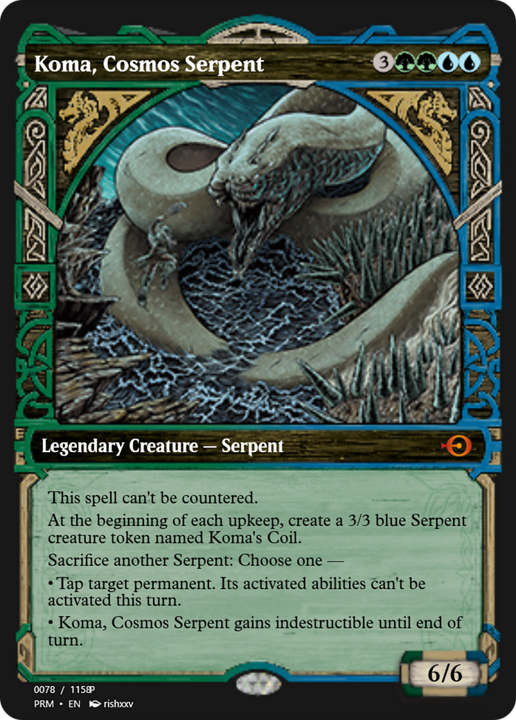 Koma, Cosmos Serpent (PRM-88356) - Magic Online Promos