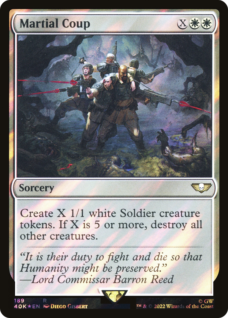 Martial Coup (40K-189) - Warhammer 40,000 Commander Foil