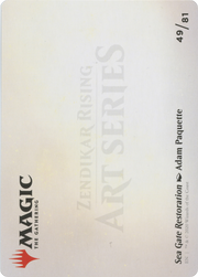 Sea Gate Restoration // Sea Gate Restoration (AZNR-049) - Zendikar Rising Art Series (Borderless) Foil