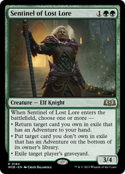 Sentinel of Lost Lore (WOE-184) - Wilds of Eldraine