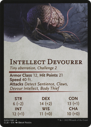 Intellect Devourer // Intellect Devourer (ACLB-020) - Battle for Baldur's Gate Art Series (Borderless) Foil