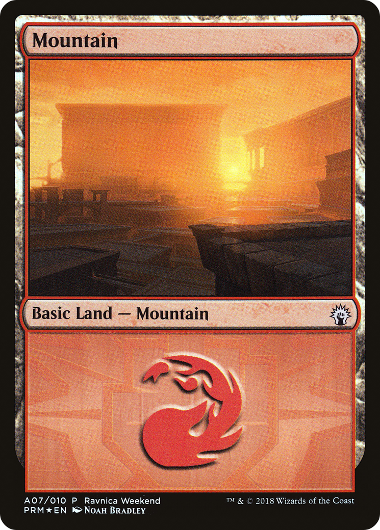 Mountain (LARP-A07) - GRN Ravnica Weekend Foil