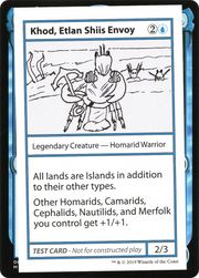 Khod, Etlan Shiis Envoy (CMB1-024) - Mystery Booster Playtest Cards 2021