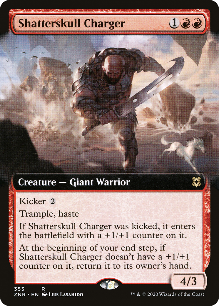 Shatterskull Charger (ZNR-353) - Zendikar Rising: (Extended Art) Foil