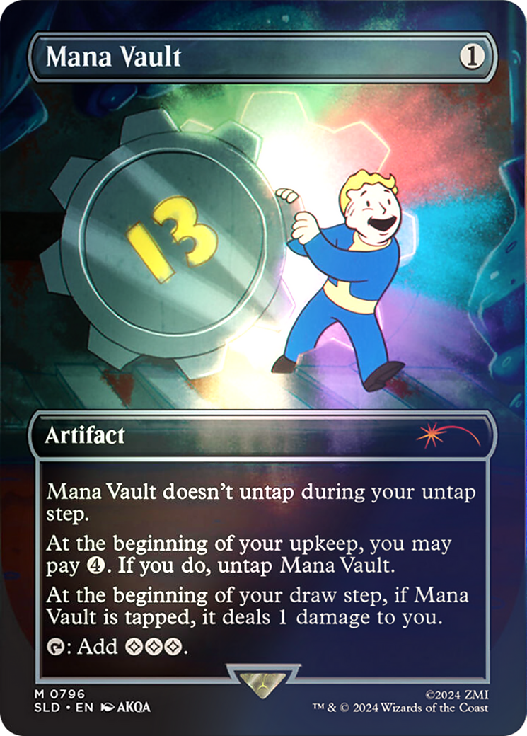 Mana Vault (SLD-796★) - Secret Lair Drop (Borderless) Foil