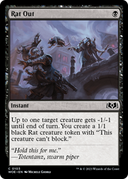 Rat Out (WOE-103) - Wilds of Eldraine Foil