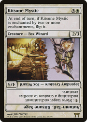 Kitsune Mystic // Autumn-Tail, Kitsune Sage (CHK-028) - Champions of Kamigawa Foil