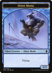 Djinn Monk (DTK-002) - Dragons of Tarkir Tokens