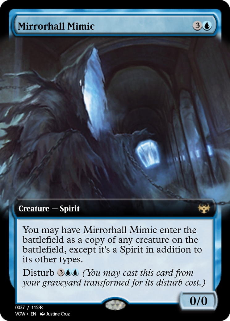 Mirrorhall Mimic // Ghastly Mimicry (PRM-95313) - Magic Online Promos Foil