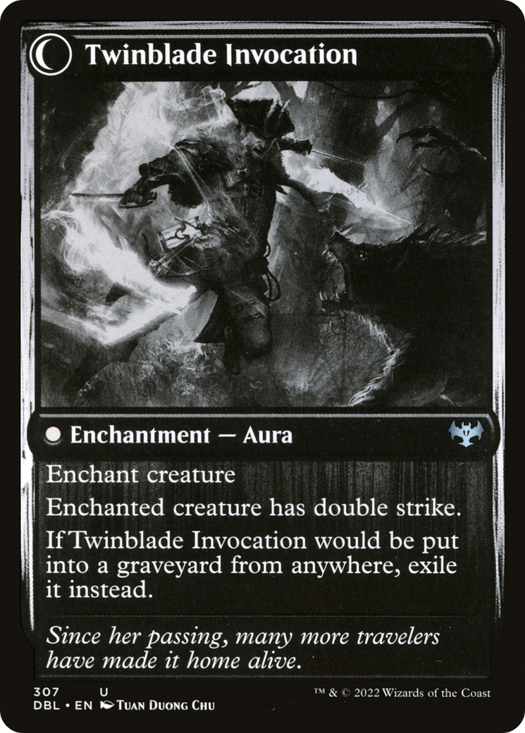 Twinblade Geist // Twinblade Invocation (DBL-307) - Innistrad: Double Feature: (Double Faced Transform) Foil
