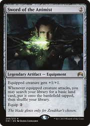 Sword of the Animist (PPTHB-240) - Magic Origins Promos Foil