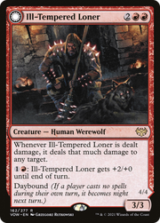 Ill-Tempered Loner // Howlpack Avenger (VOW-162) - Innistrad: Crimson Vow: (Double Faced Transform) Foil