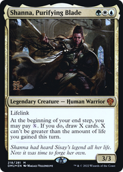 Shanna, Purifying Blade (PRE-218S) - Dominaria United Promos Foil
