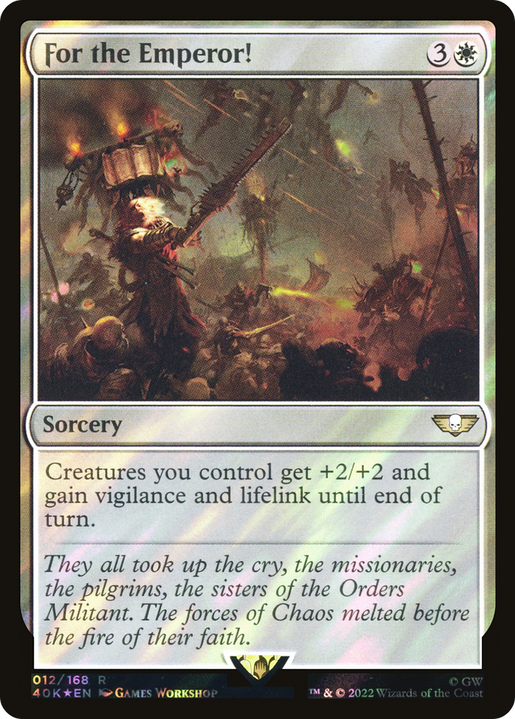 For the Emperor! (40K-012) - Warhammer 40,000 Commander Foil