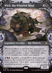 Wick, the Whorled Mind (BLB-314) - Bloomburrow: (Showcase) (Borderless)