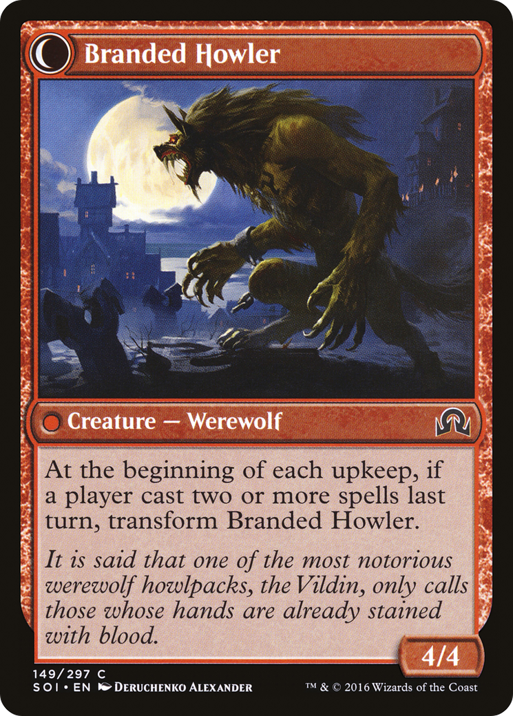 Convicted Killer // Branded Howler (SOI-149) - Shadows over Innistrad: (Double Faced Transform) Foil
