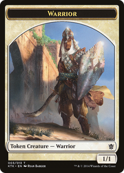 Warrior (KTK-003) - Khans of Tarkir Tokens