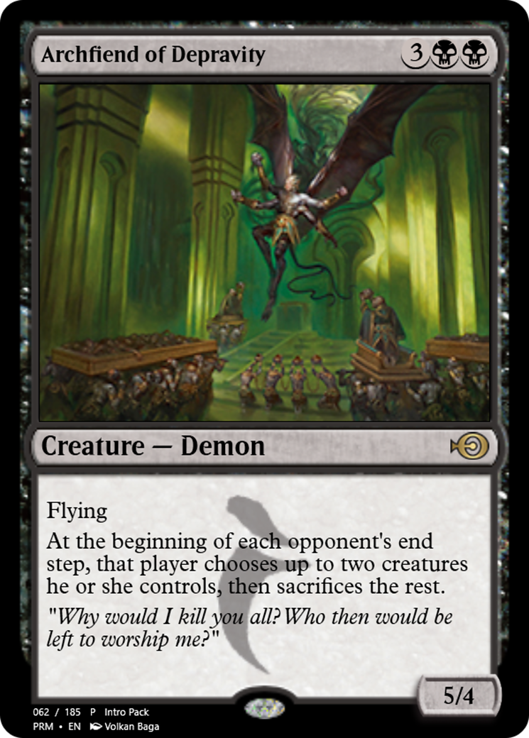 Archfiend of Depravity (PRM-55711) - Magic Online Promos Foil