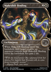 Makeshift Binding (MKM-290) - Murders at Karlov Manor: (Showcase) Foil