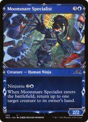 Moonsnare Specialist (NEO-335) - Kamigawa: Neon Dynasty: (Showcase) Foil